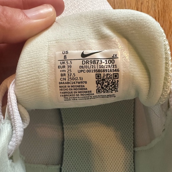 Nike Revolution 6 White Washed Teal-Sz 8 Sneaker - Picture 6 of 8